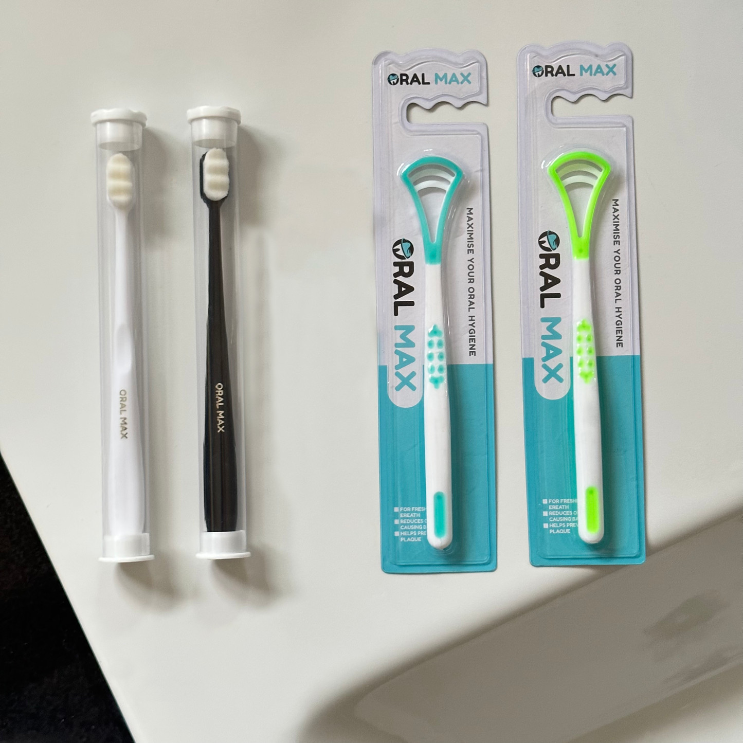 ORAL MAX - Nano Toothbrush & Tongue Cleaner Bundle