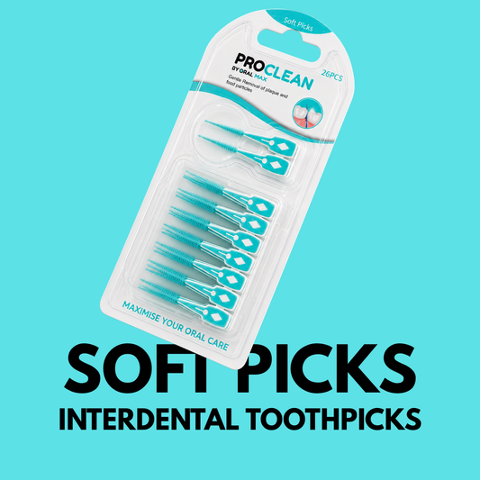 ORAL MAX - PROCLEAN SOFT TOOTHPICKS + TRAVEL CASE (26 PCS)
