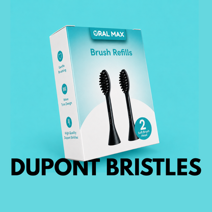 ORAL MAX - Sonic Brush Heads (2 Pack)