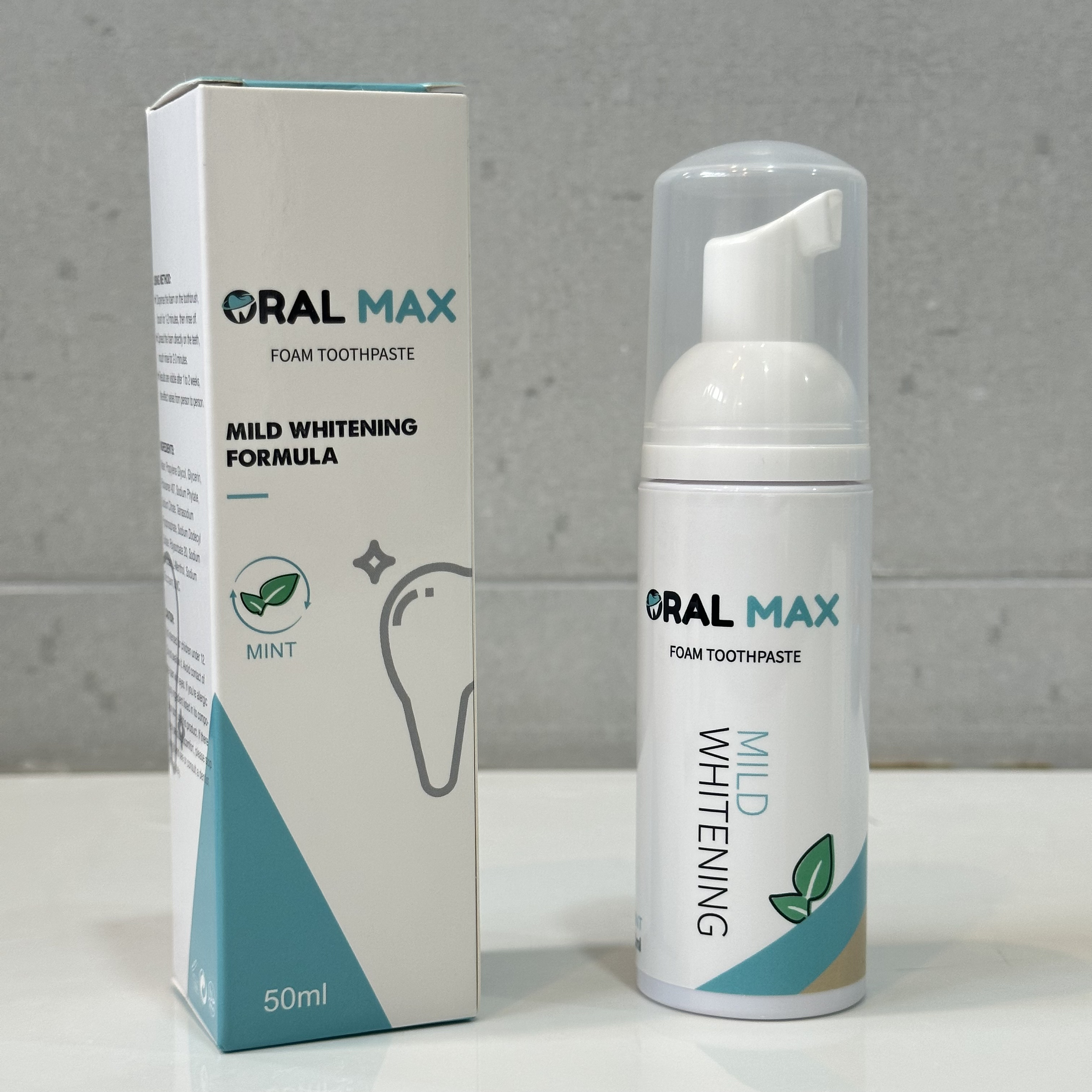 ORAL MAX - Mild Whitening Foam Toothpaste – oral max